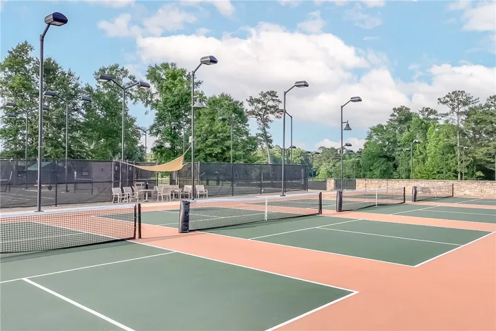 Serve up fun on these well-maintained tennis courts, featuring ample lighting for evening play.