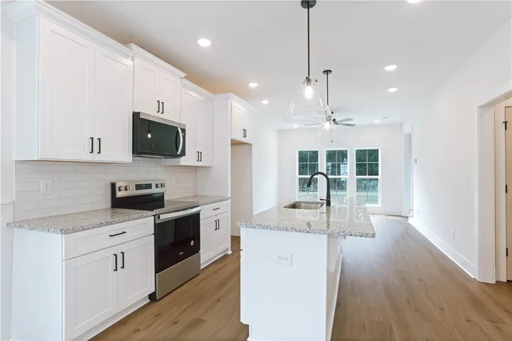 EXAMPLE PHOTOS of a completed Haley "A" floor plan