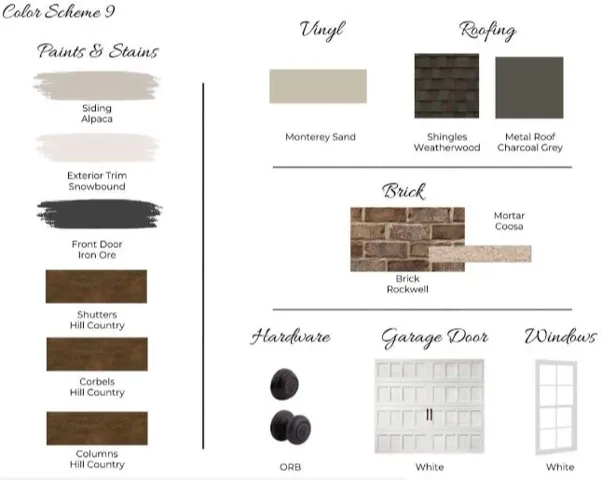 Auburn Farms Lot 47 - Exterior Color Scheme 9