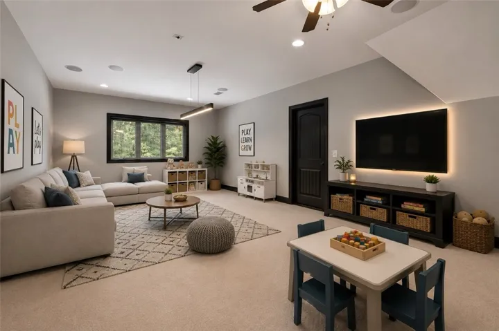 Bonus room-virtually staged