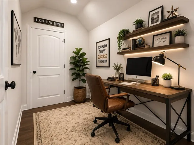 The 2nd bonus room upstairs can be used as an office or reading nook or just extra storage. Virtually staged