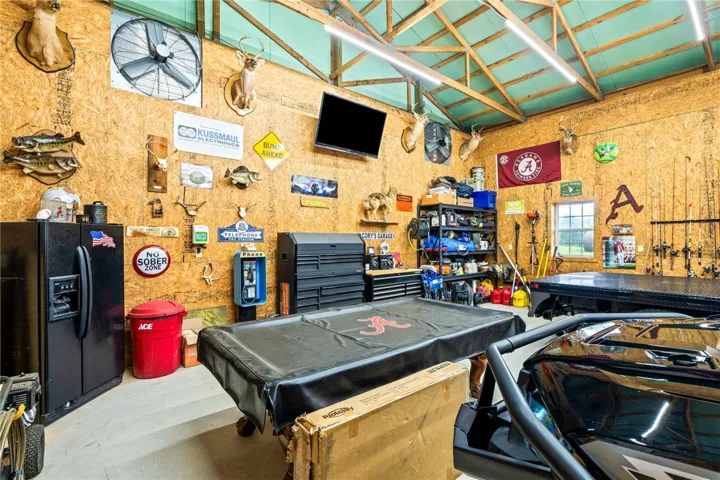 A versatile garage space ready for projects and recreation.