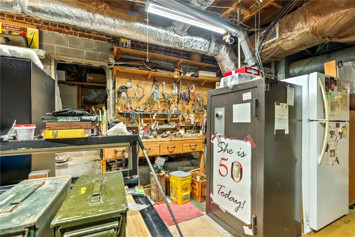 Basement workshop/utility room