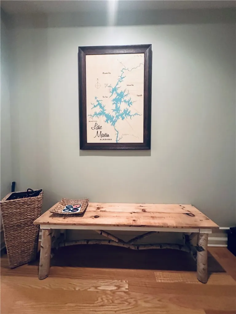 Hardwood floors and light wall tones provide a neutral canvas for personalization.
