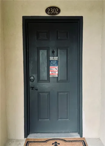 Secure entry to a charming home.