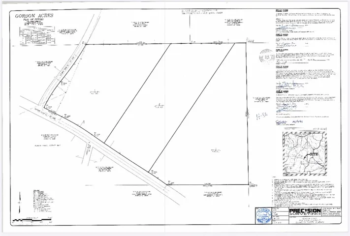An essential plat map providing a detailed layout of the property boundaries and area specifications.