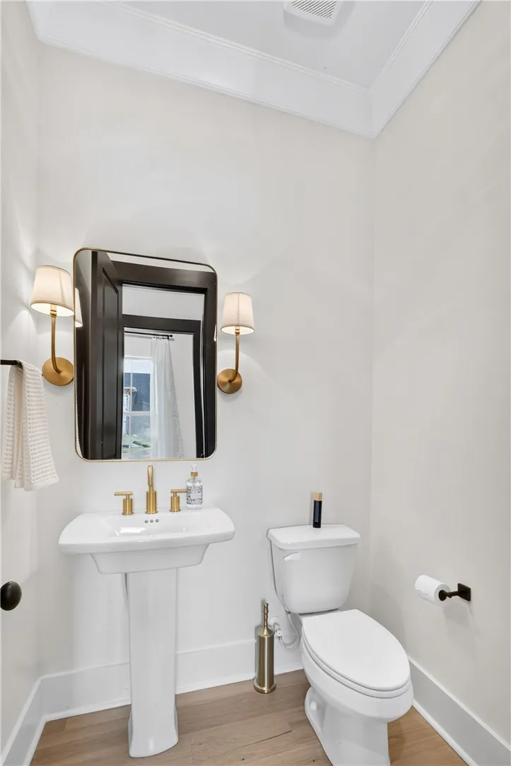 Half bathroom on Main Level
Photos are representative of the model home