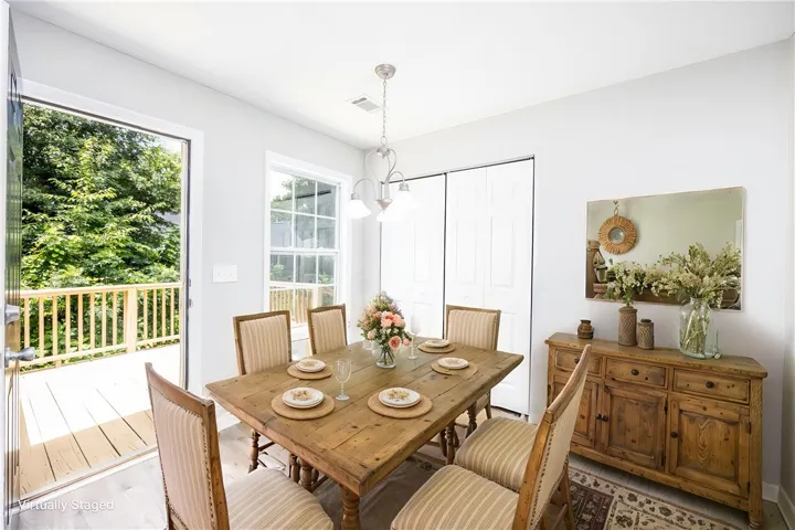 Virtually Staged Dining Area for 2804 Southview Court in Opelika, AL