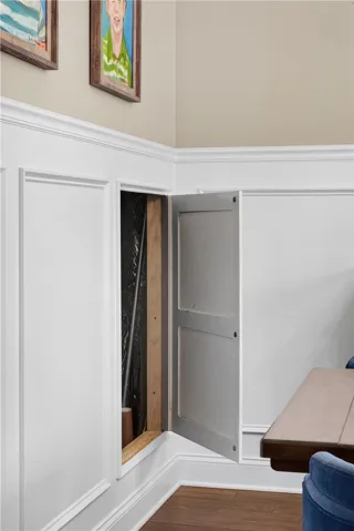 Hidden Storage under the stairs