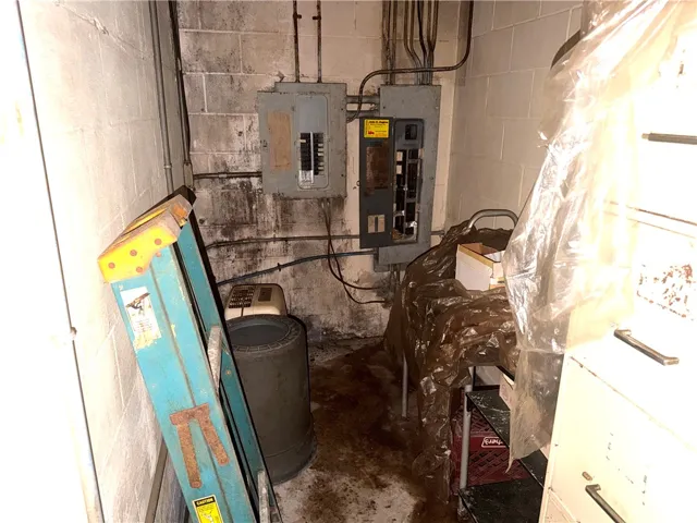 Essential utilities are neatly organized in this functional and accessible basement space.