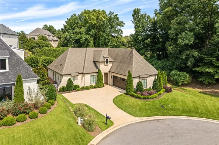 The cul-de-sac location with open space beyond makes this one of the most desirable positions within The Overlook.