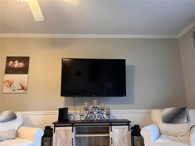 Clean lines and classic millwork define this comfortable living space.