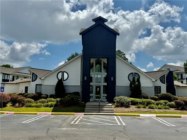 Clubhouse and pool entry