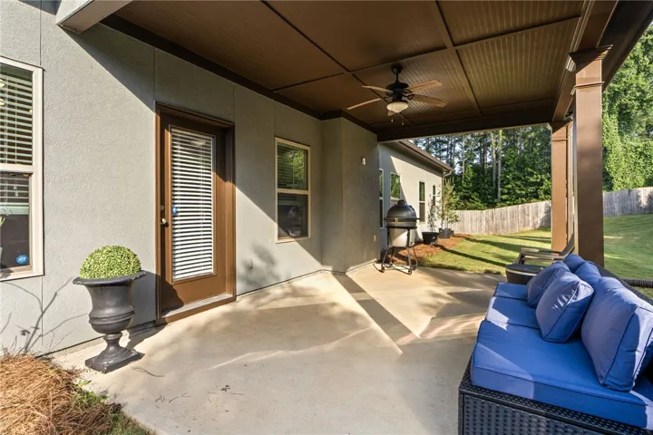 Back covered patio