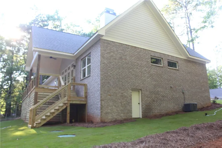 side entry large storage in crawl space and under deck