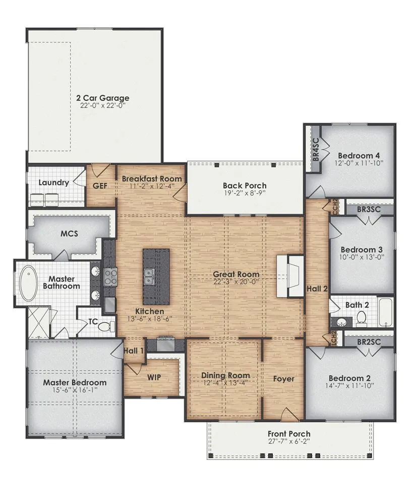 Visualize an effortless flow from an inviting foyer to the spacious great room and modern kitchen.