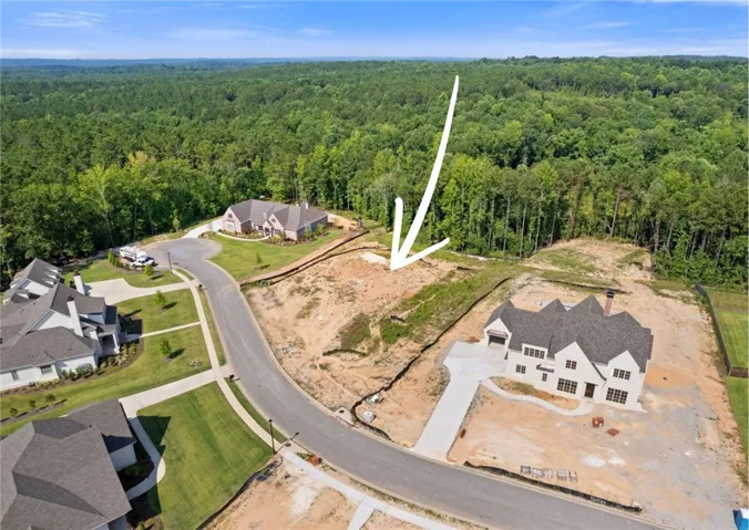 Located near the cul-de-sac, lot 9 offers a tremendous amount of privacy.