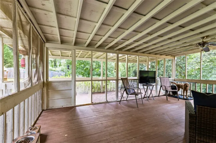Screened porch