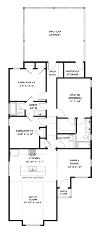 Eleanor 2car Carport Plan