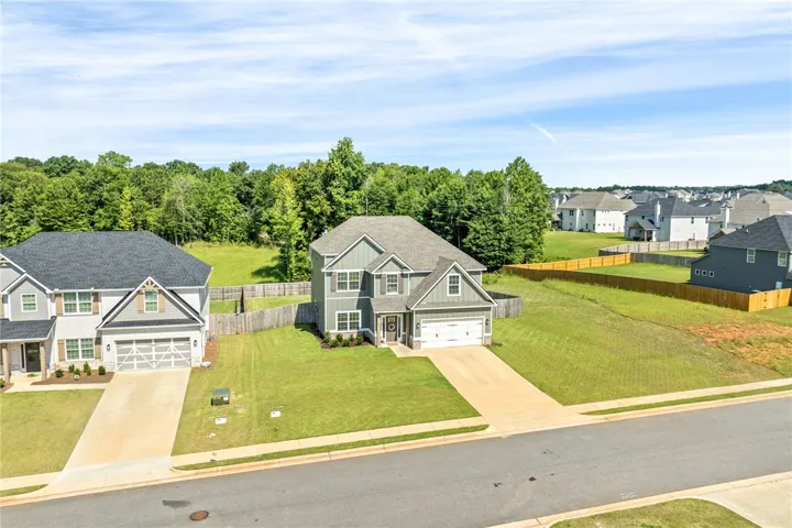 Great lot, backs up to a wooded area so it feels private!