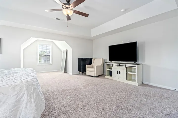 Primary bedroom with sitting nook