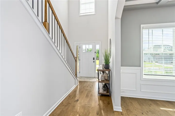 Two story foyer