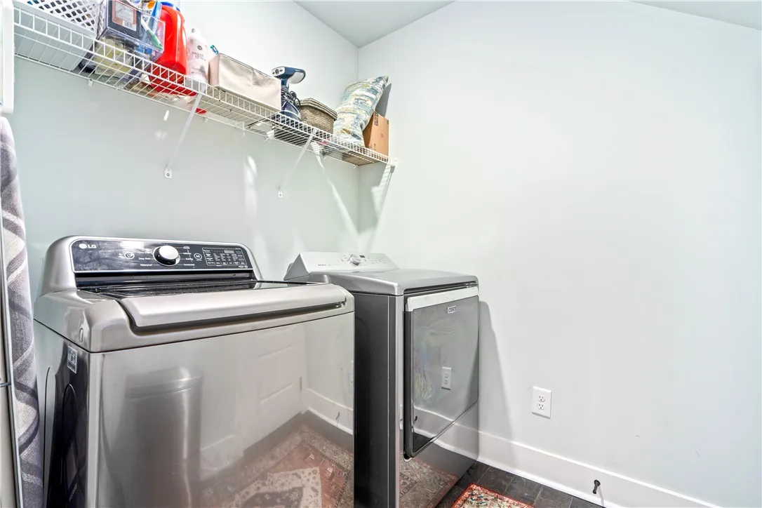 Laundry Room with storage closet inside.