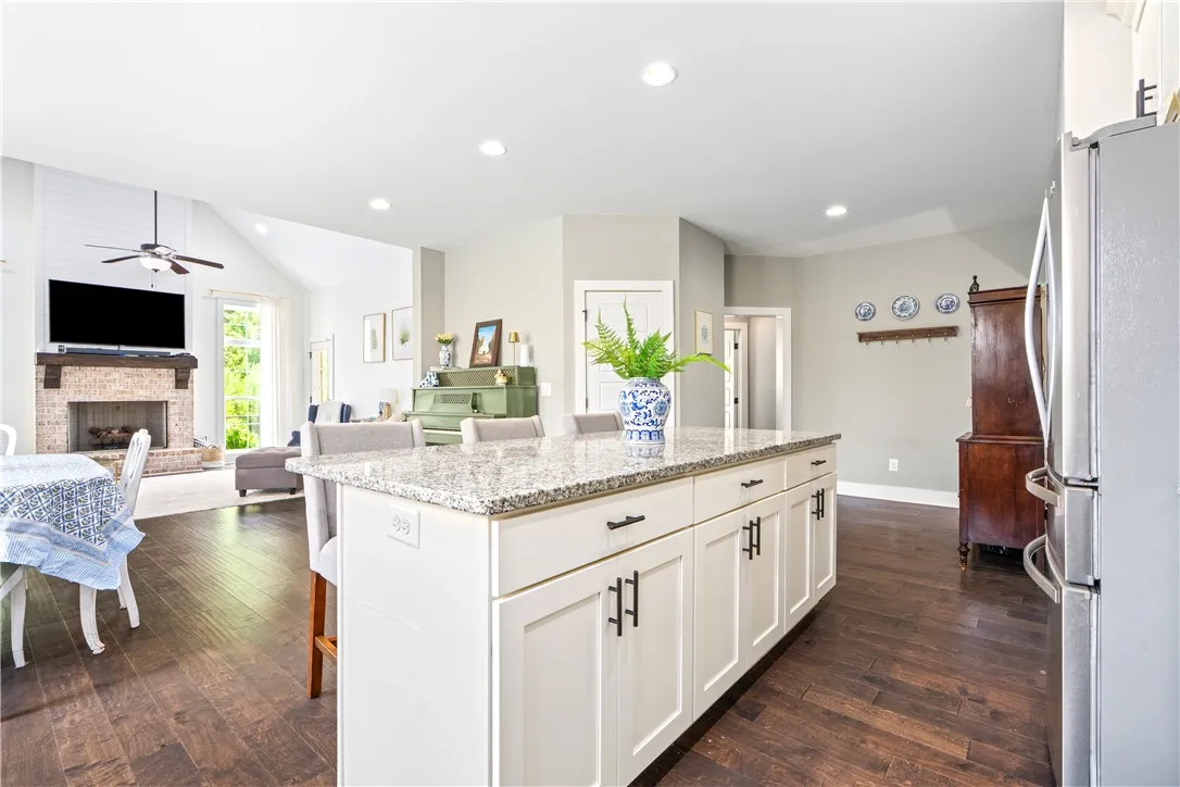 The oversized island provides an abundance of counterspace!