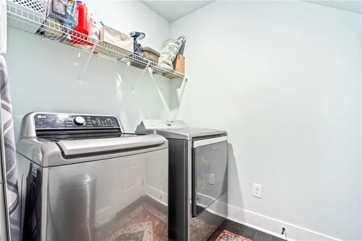 Laundry Room with storage closet inside.