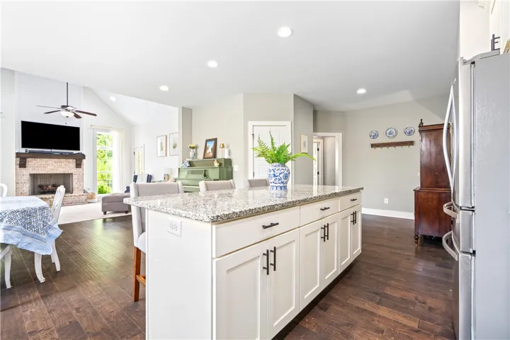The oversized island provides an abundance of counterspace!