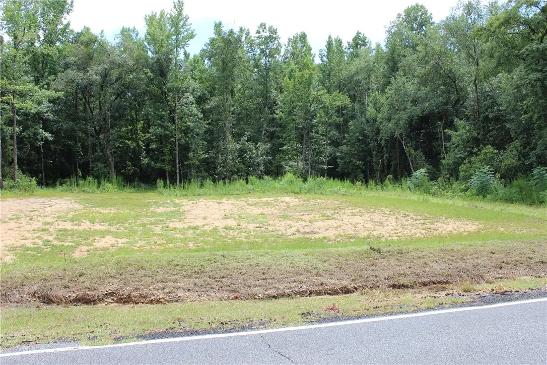 A spacious, cleared lot bordered by verdant woodlands awaits new construction possibilities.