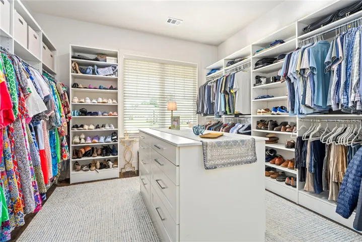 Stunning primary custom closet