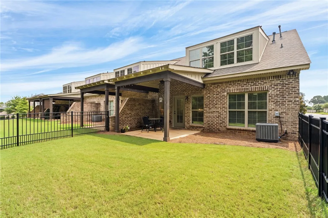 Yard service is included in the monthly fees. Enjoy the peaceful time on your covered back porch.