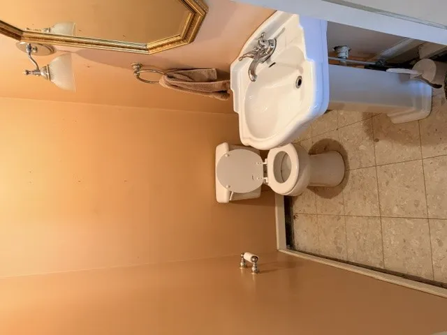 half bath in downstairs den