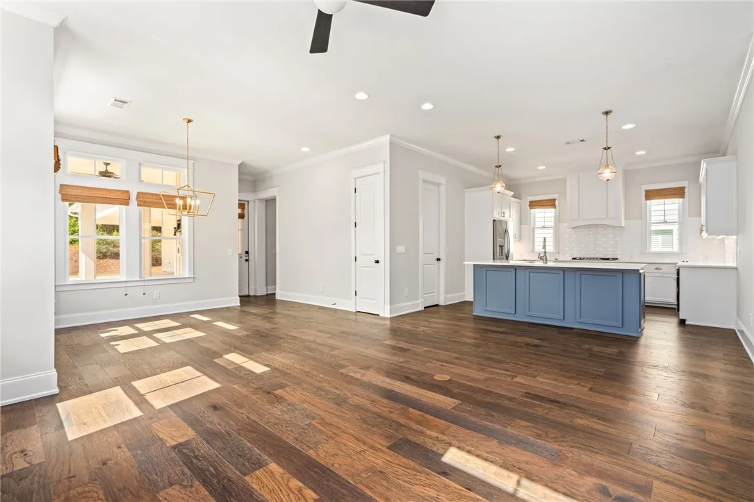Open concept living is ideal for entertaining.