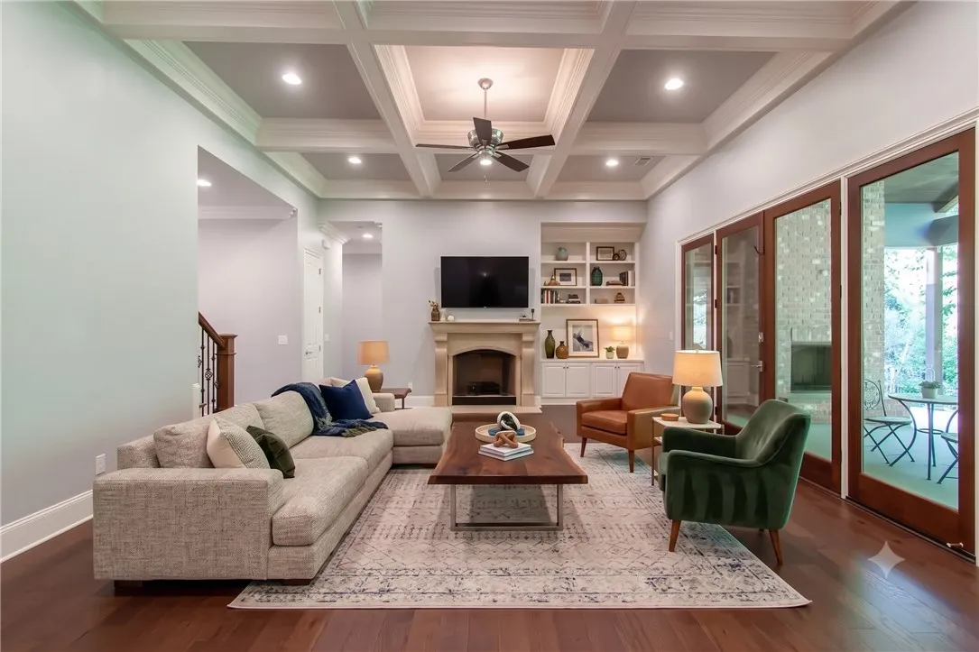Virtually Staged Living Room