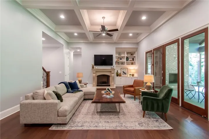 Virtually Staged Living Room