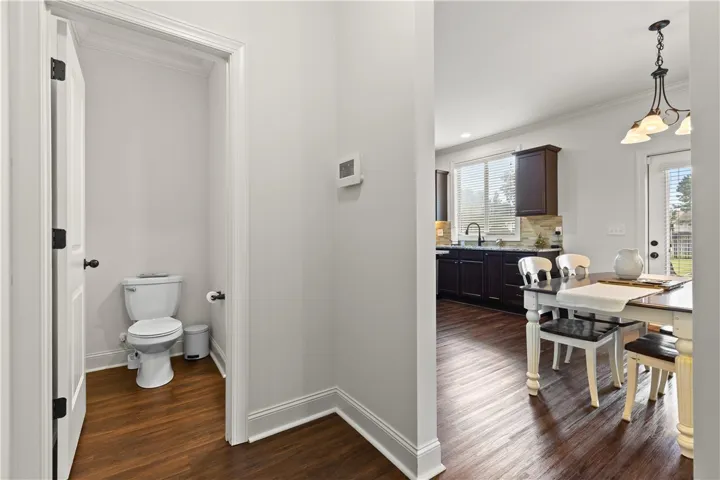 Entry area from the garage and half bath