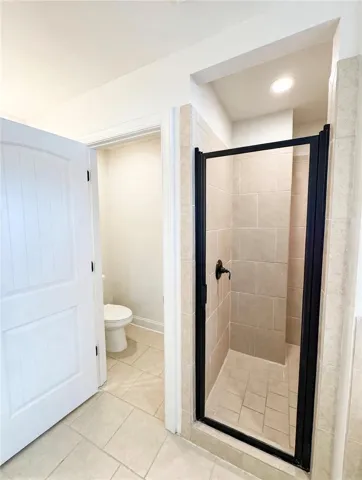 Large shower and private water closet