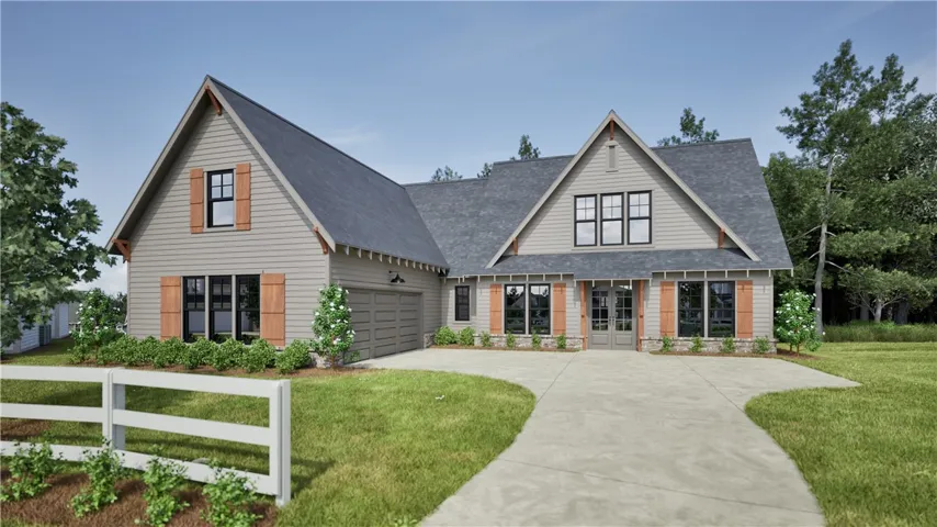 Digital Rendering of Pre-Sale Holly B Floor Plan on Lot 11   - Estimated 6.5month build timeline - Make this Home Uniquely Yours!