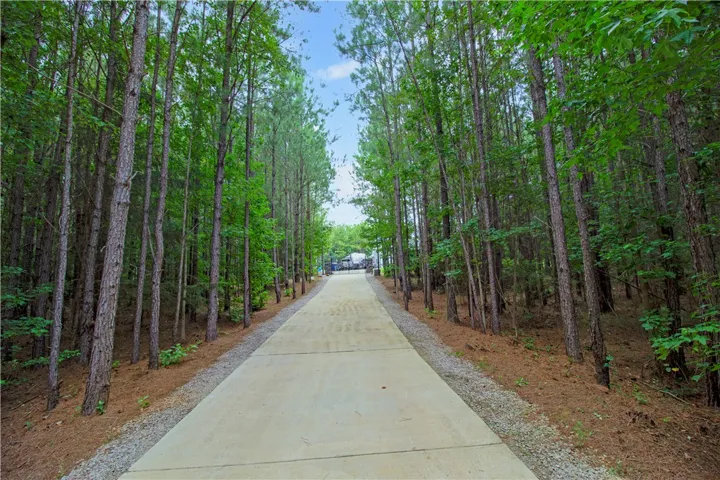Paved drive from the road.