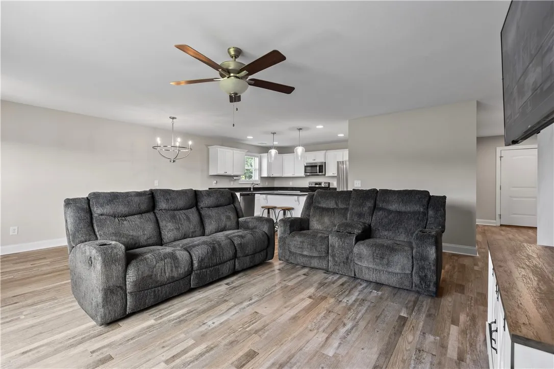 LVP flooring through main living areas