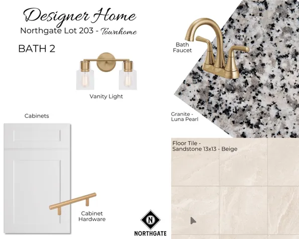 Designer Selections of Northgate Townhome Lot 203 - All plans, pricing, and specifications are subject to change without notice.