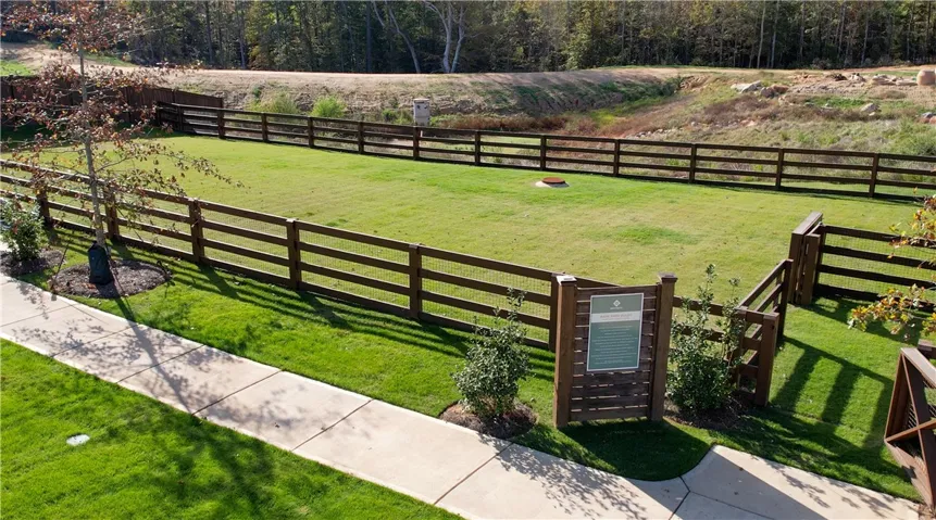 Fire Pit & Bark Park Amenities
