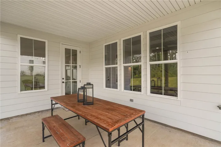 Covered back porch