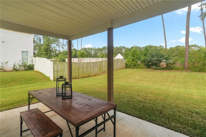 Covered back porch