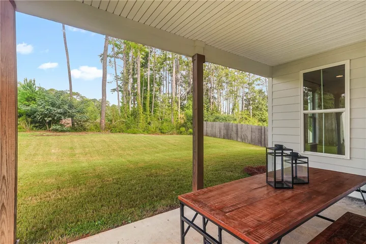 Covered back porch