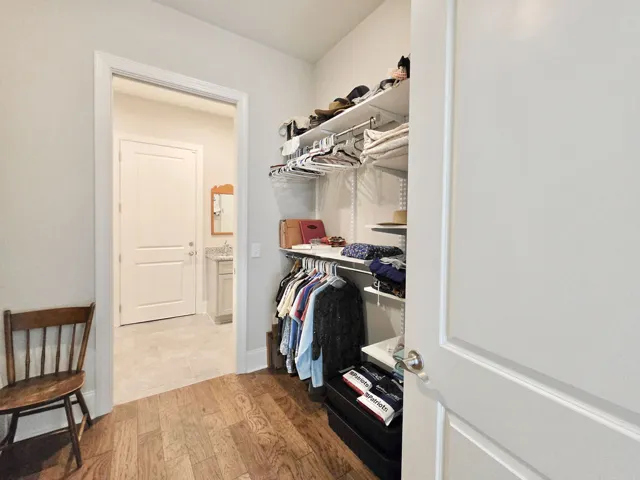Primary walk-thru closet with door to Laundry Room!