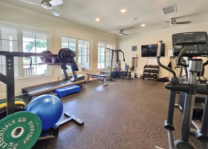 Clubhouse fitness room