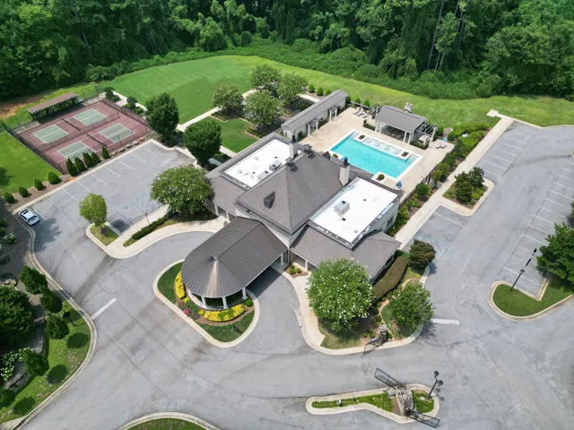 Aerial view of Clubhouse area
